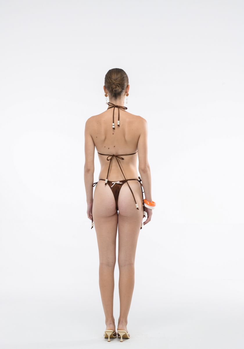 BUNNY BOW BROWN TOP